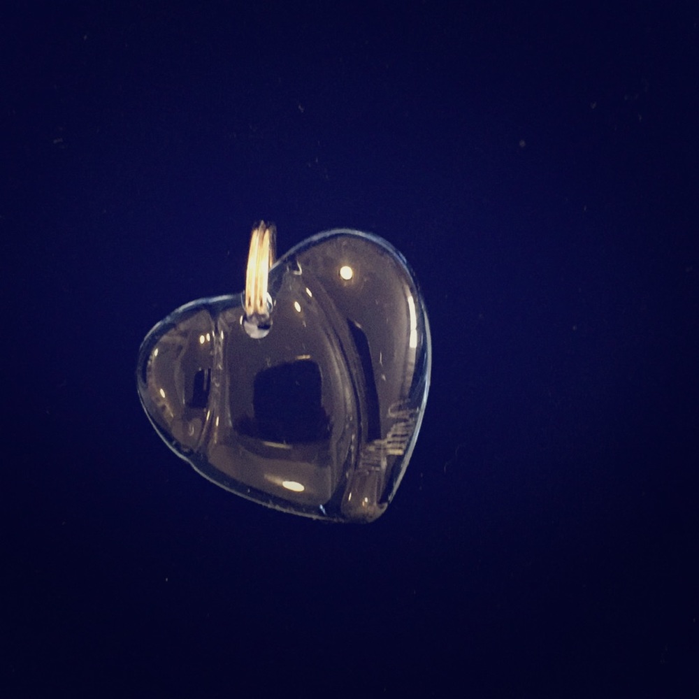 Baccarat Heart Glass Pendent